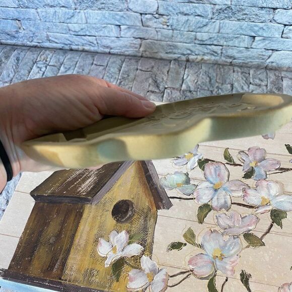 Brown Bag Cookie Art Vintage Santa Mold 1989 Clay Farmhouse Country Decor - Picture 4 of 4